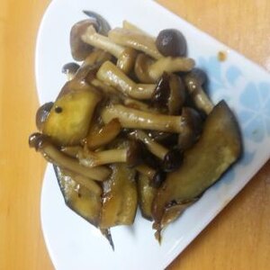 ダイエット崩し！　「茄子とシメジの炒め味噌煮」